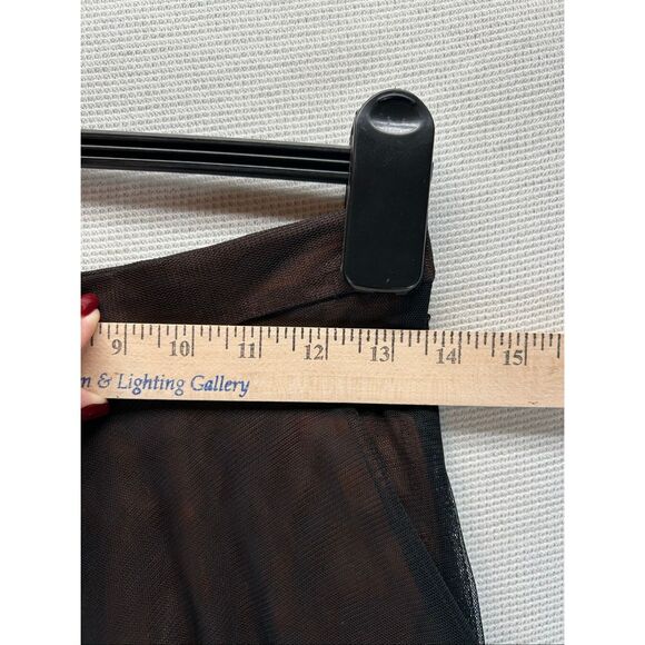 Adrianna Papell Tulle Maxi Skirt Copper Black Evening Goth Formal Size 8 - Picture 9 of 15